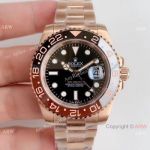 Noob Factory Replica Watches - Rolex GMT-Master II Rose Gold watch
